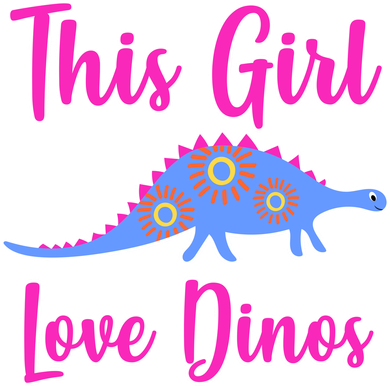 This Girl Loves Dino Toddler Hoodie